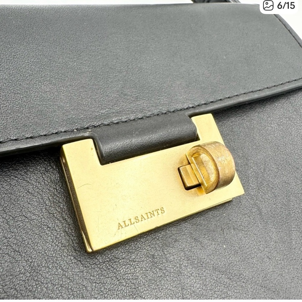 All Saints Ida Leather Crossbody Bag - Picture 6 of 15